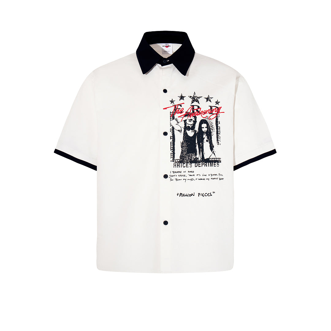 Cropped shirt      White