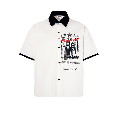 Cropped shirt      White