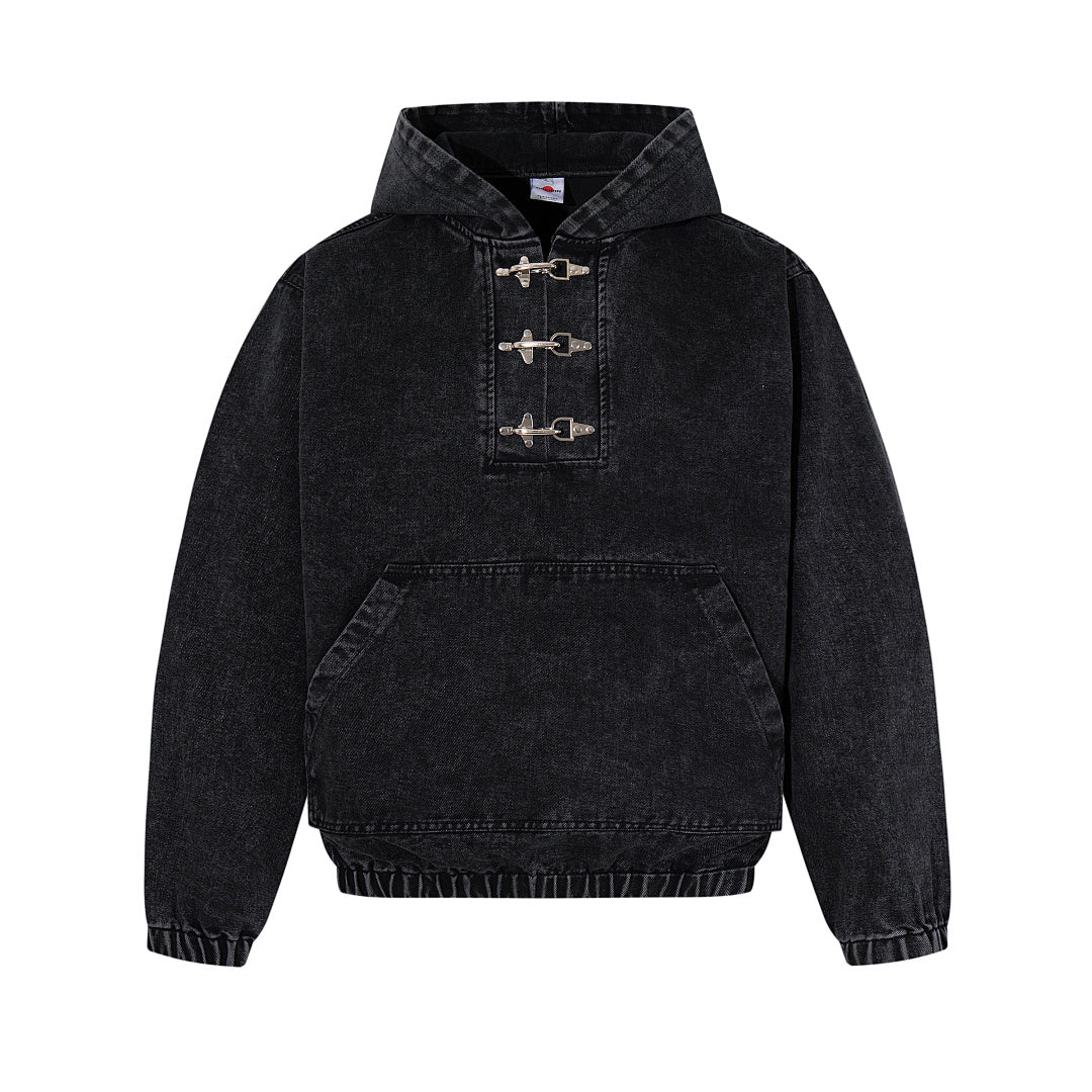 Denim Sweatshirt      Black