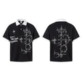 Waffle-knit Short-sleeve T-shirt – Grey