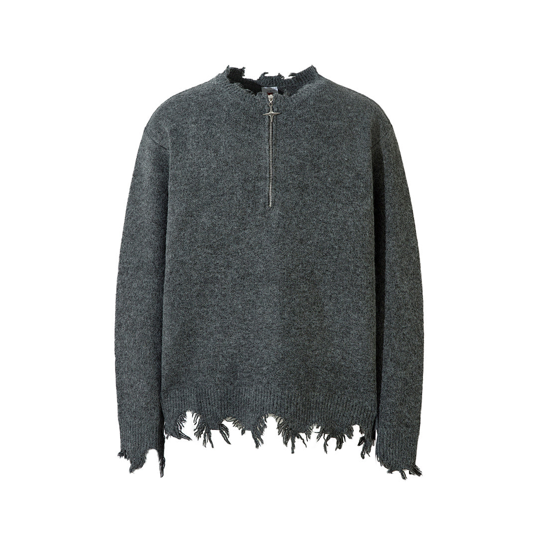 Knitted Sweater Black, Gray