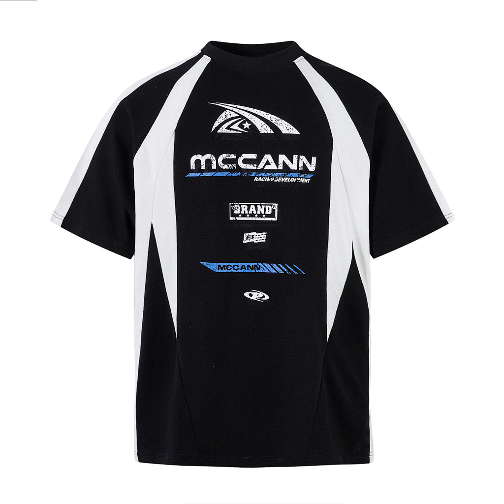 Washed short-sleeve T-shirt