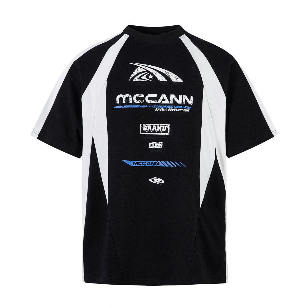 Washed short-sleeve T-shirt