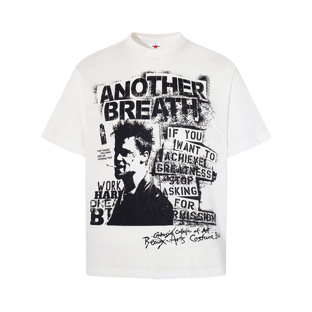 Breathable Short-Sleeve T-Shirt – White