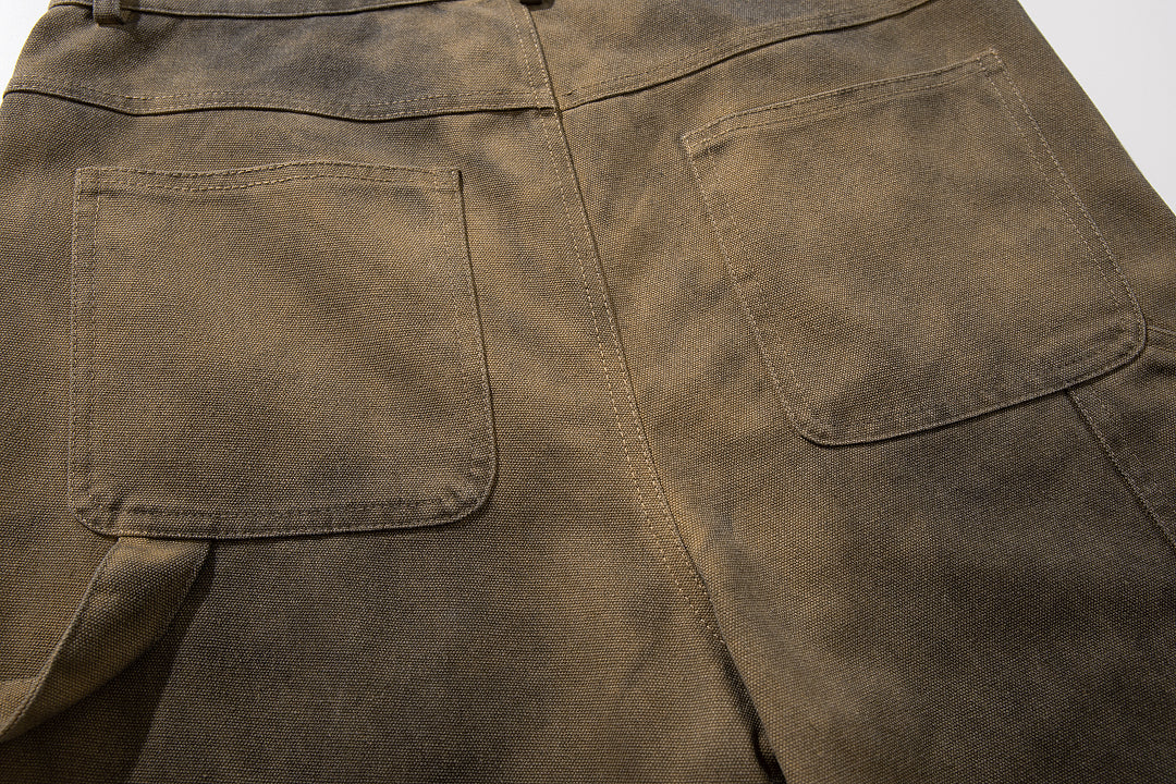 Logging capri pants, khaki