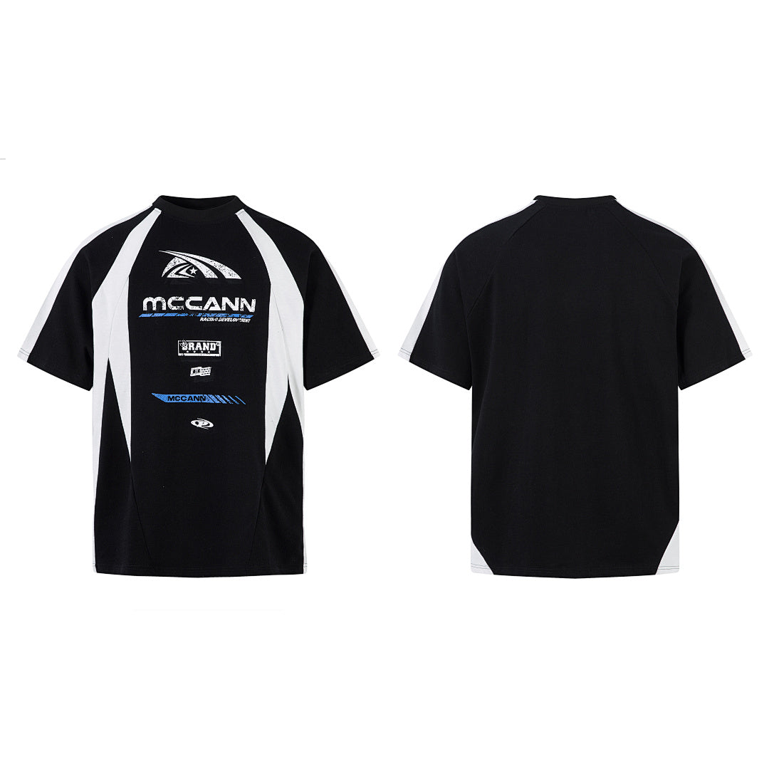 Washed short-sleeve T-shirt