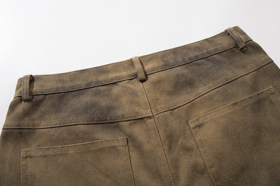 Logging capri pants, khaki