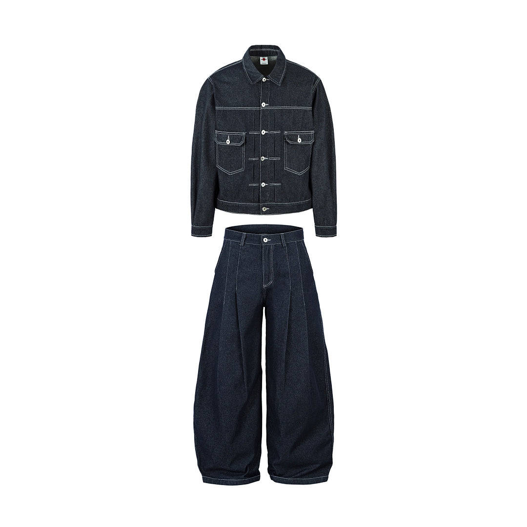 Raw Denim Jacket – Blue