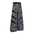 Heavy-duty patchwork denim trousers, grey