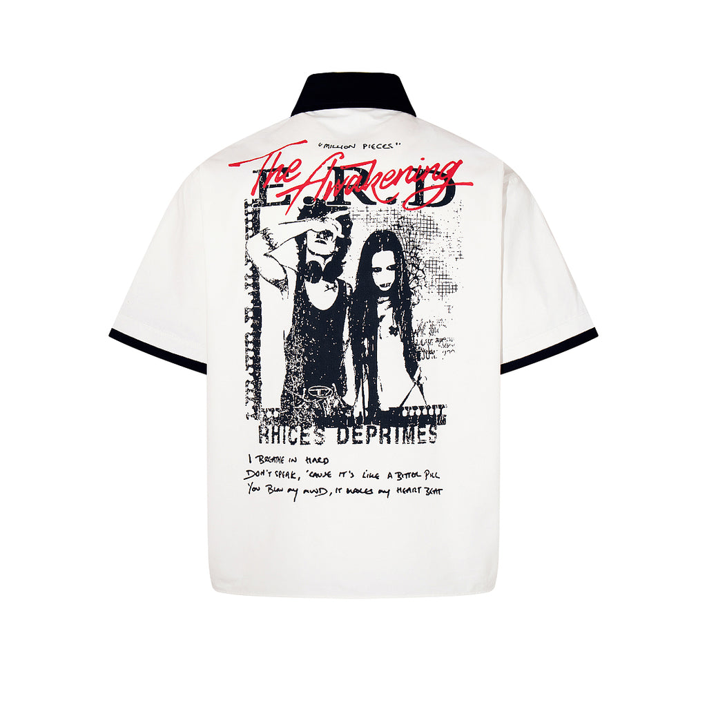 Cropped shirt      White