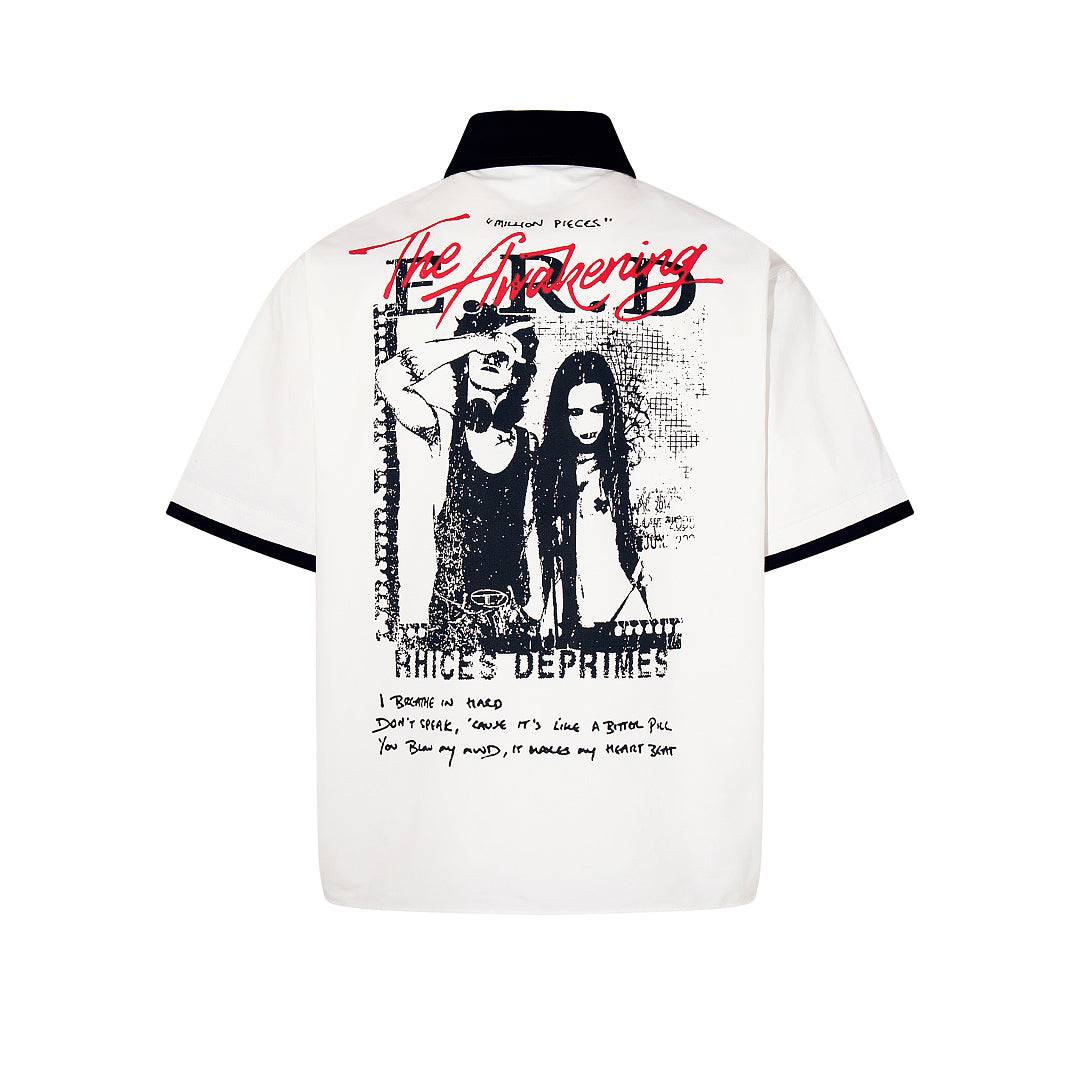 Cropped shirt      White