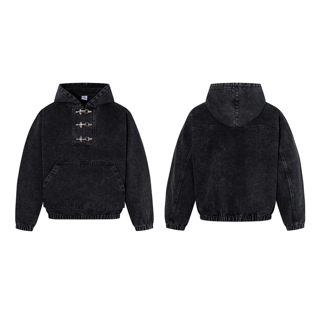 Denim Sweatshirt      Black