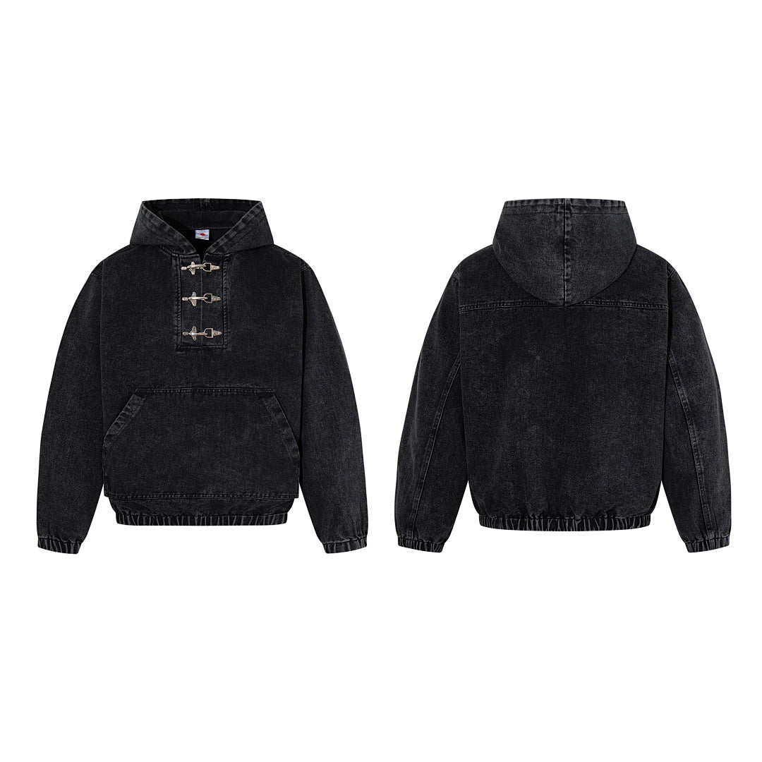 Denim Sweatshirt      Black