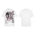 Snowflake-texture breathable short-sleeve T-shirt – White