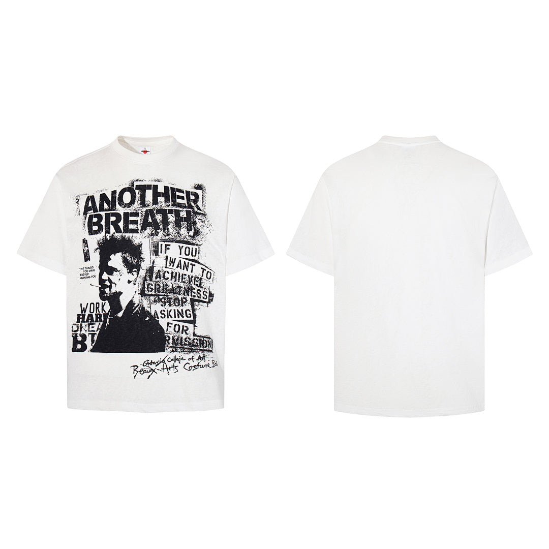 Breathable Short-Sleeve T-Shirt – White