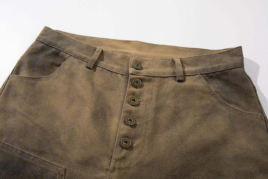 Logging capri pants, khaki