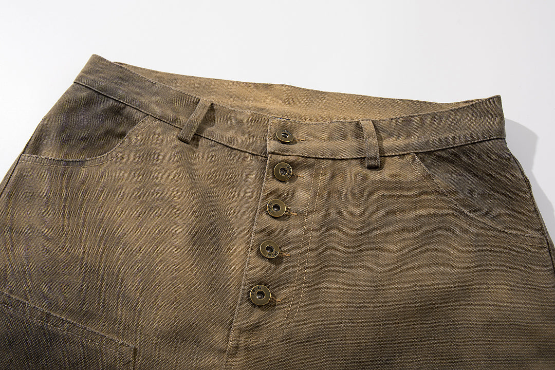 Logging capri pants, khaki
