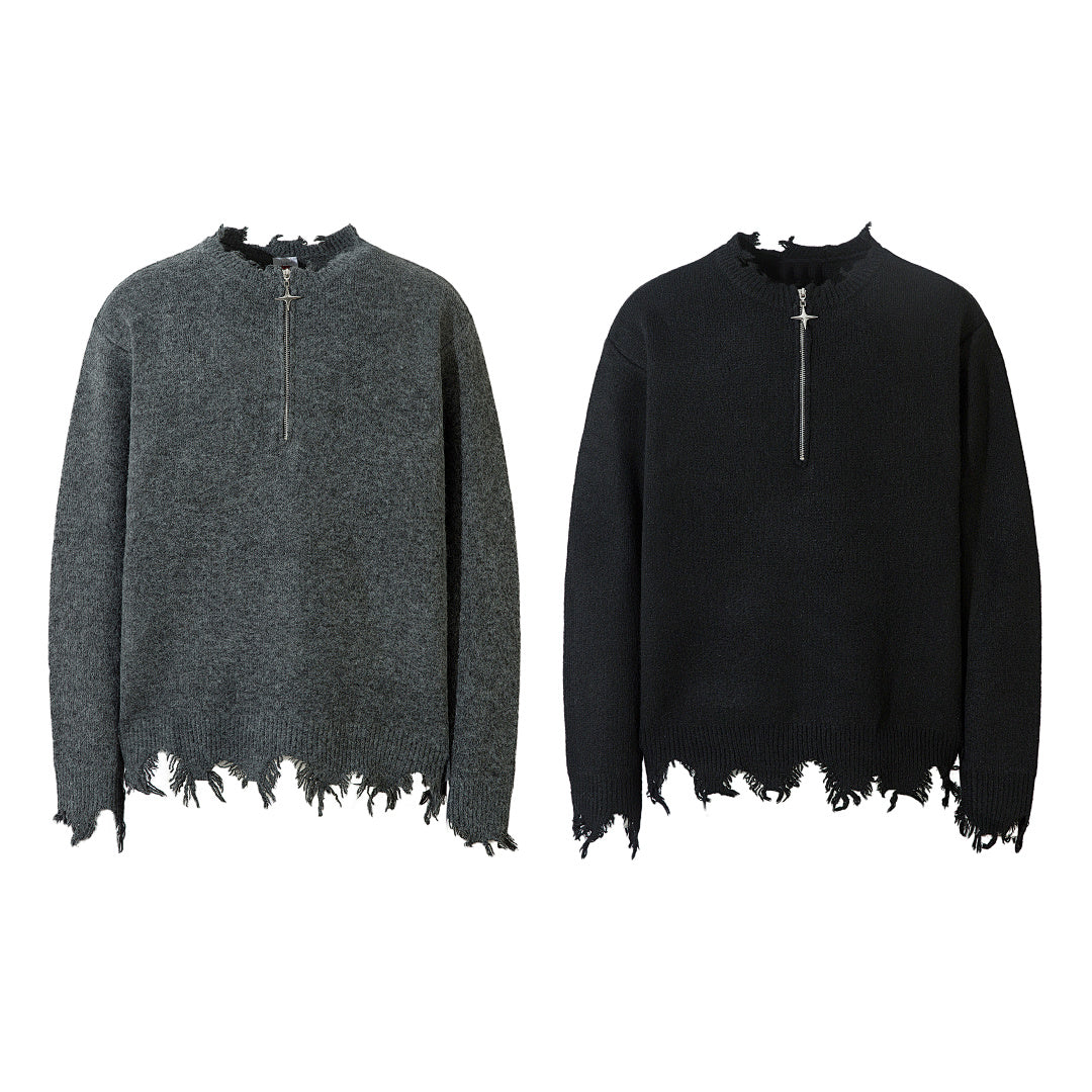 Knitted Sweater Black, Gray