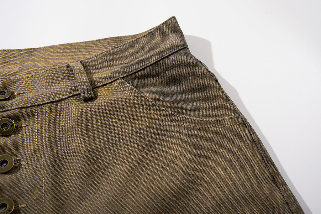 Logging capri pants, khaki