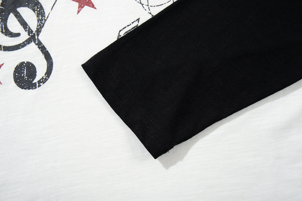 Slub Cotton Long-Sleeve Henley T-Shirt with Side Opening – Black