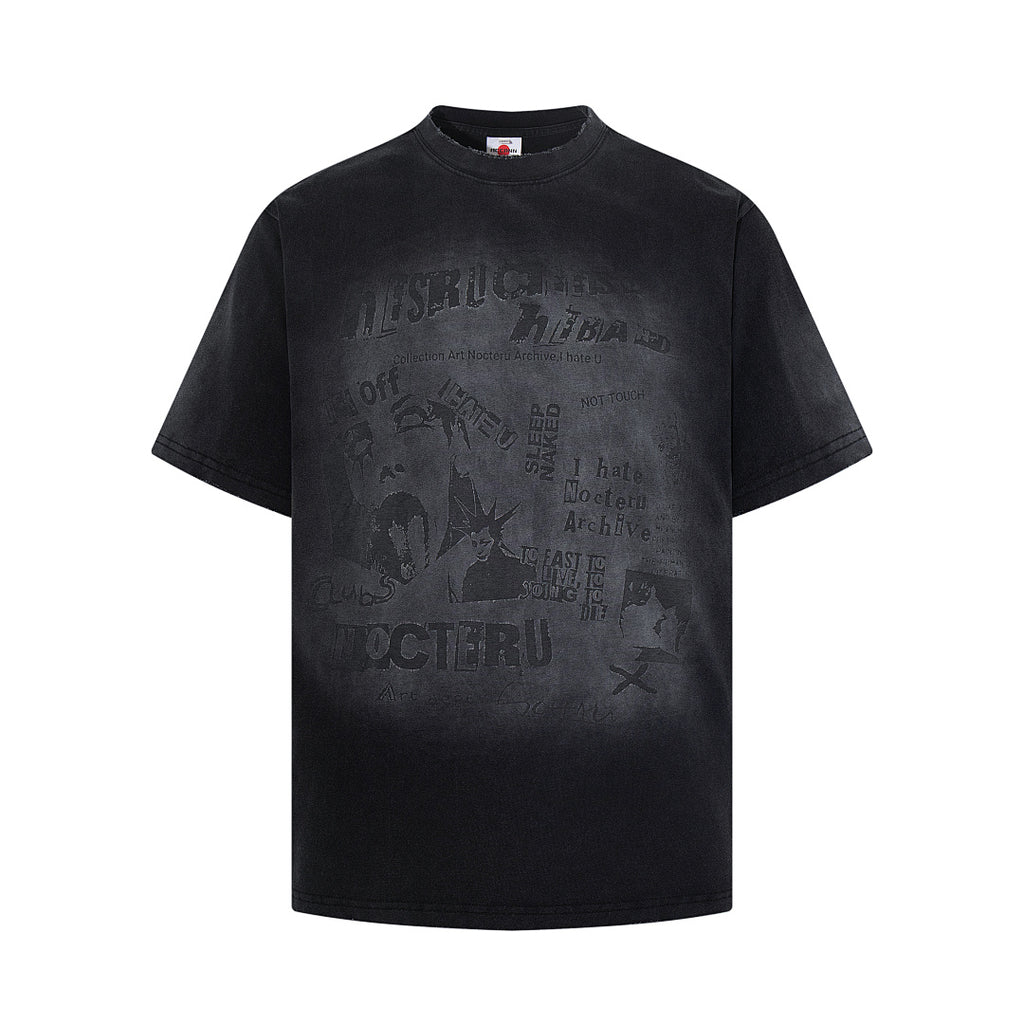Washed Short-Sleeve T-Shirt – Black