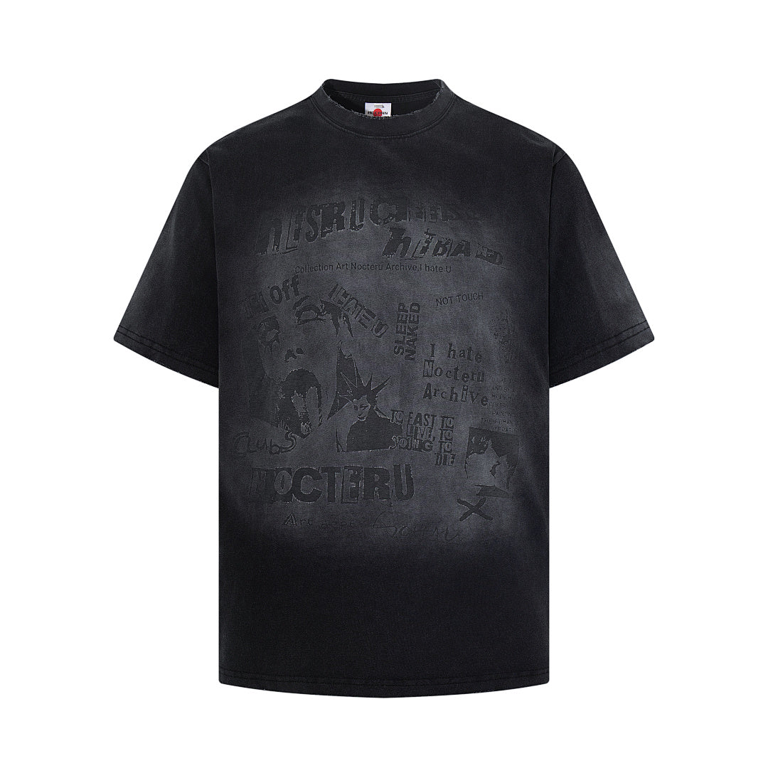 Washed Short-Sleeve T-Shirt – Black