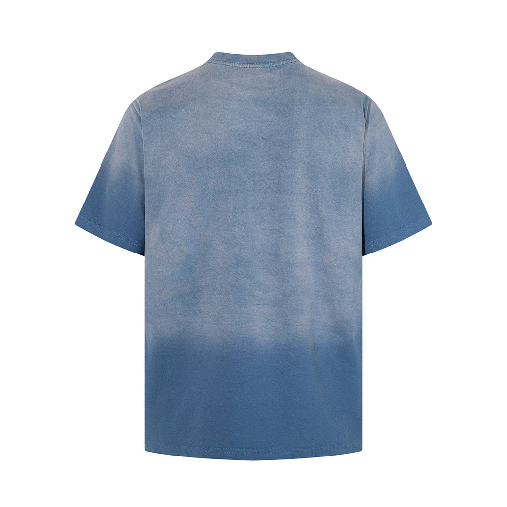 Washed Short-Sleeve T-Shirt – Black, Blue