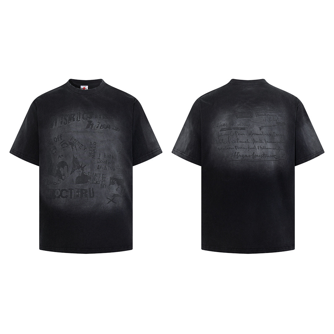 Washed Short-Sleeve T-Shirt – Black