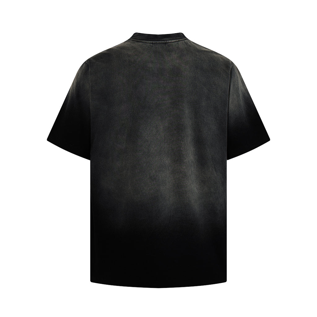 Washed Short-Sleeve T-Shirt – Black, Blue