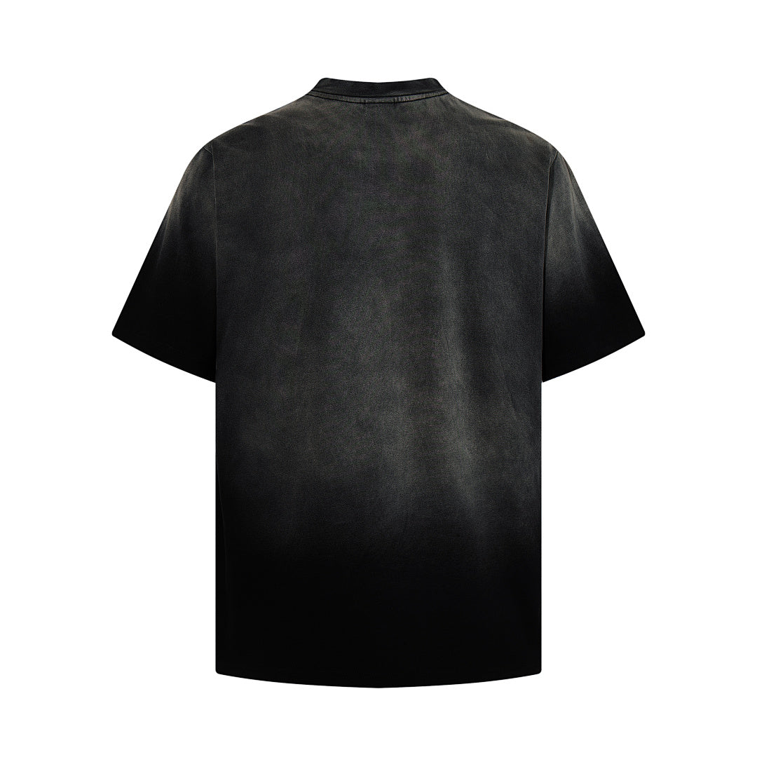 Washed Short-Sleeve T-Shirt – Black, Blue