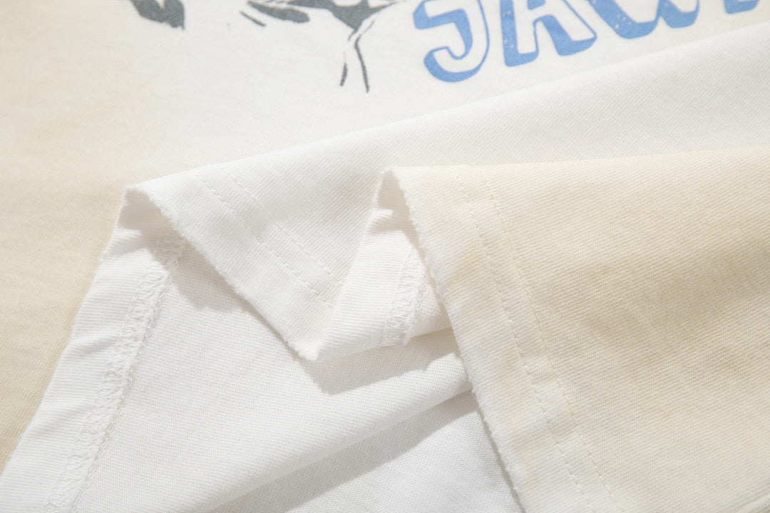 Washed Short-Sleeve T-Shirt – White