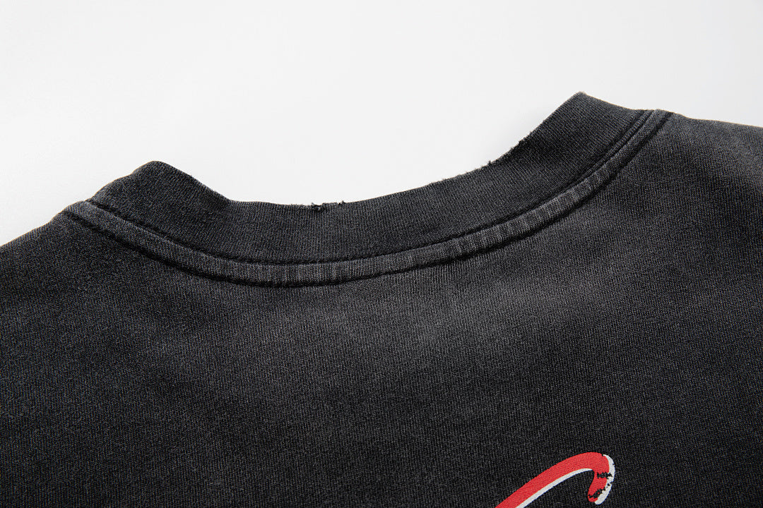 Washed Short-Sleeve T-Shirt – Black