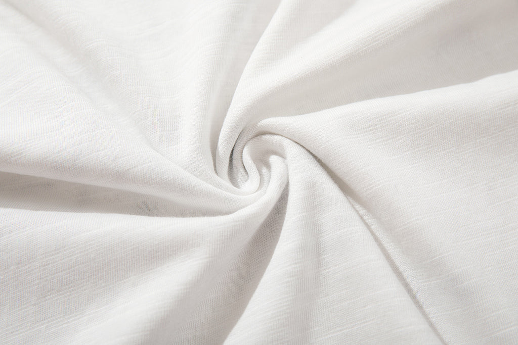 Slub cotton short-sleeve T-shirt – White