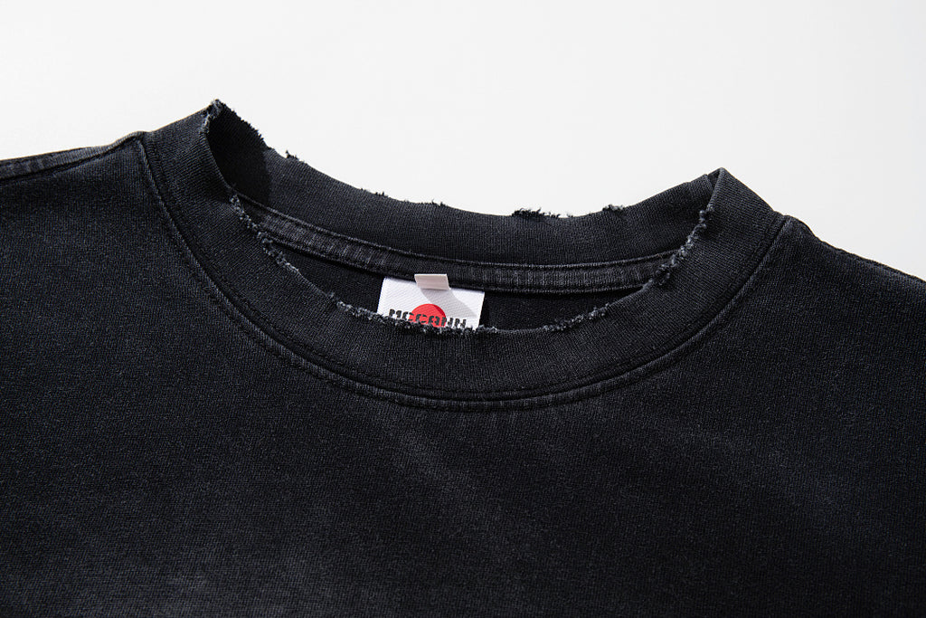 Washed Short-Sleeve T-Shirt – Black