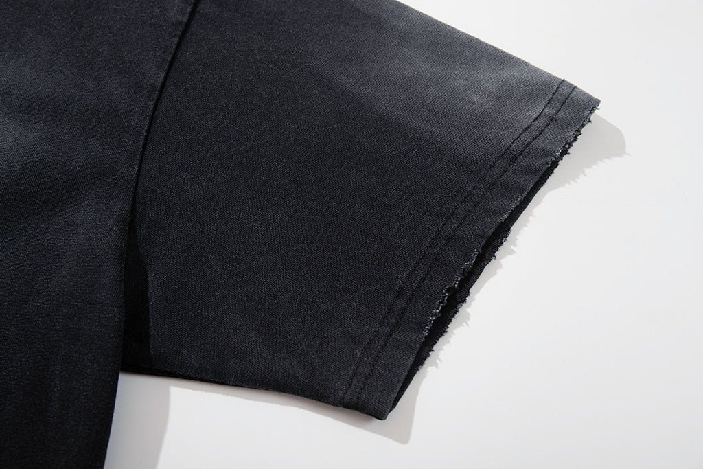 Washed Short-Sleeve T-Shirt – Black