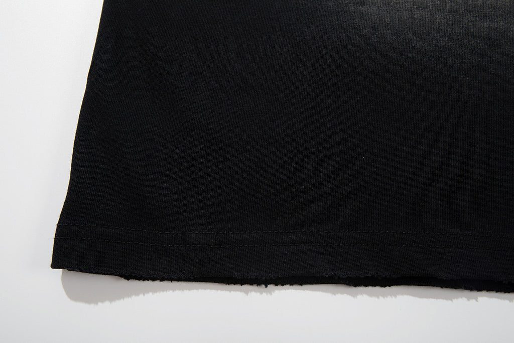 Washed Short-Sleeve T-Shirt – Black, Blue