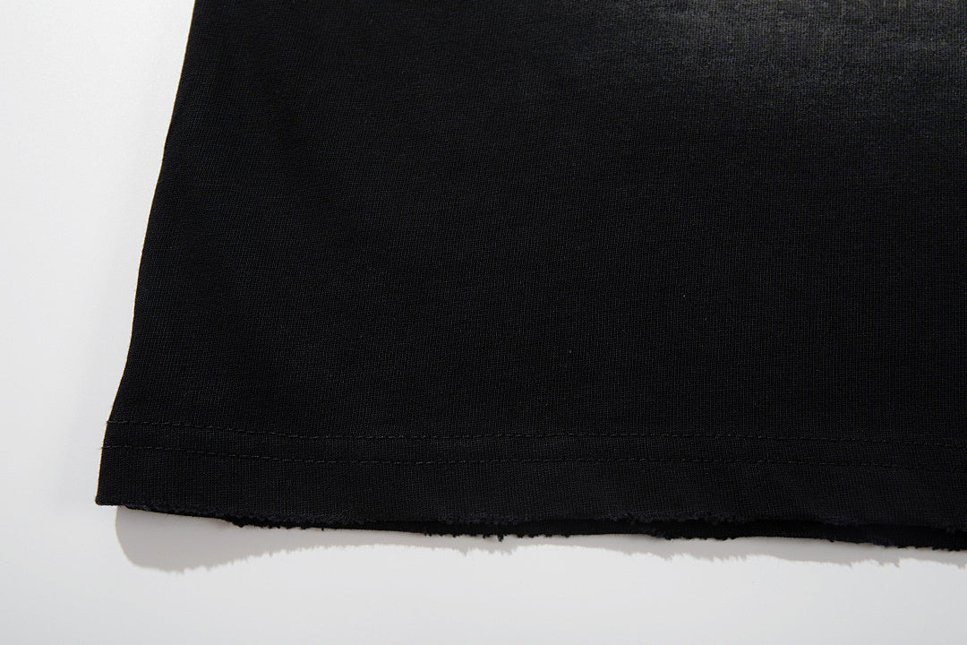 Washed Short-Sleeve T-Shirt – Black, Blue