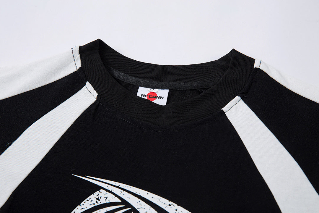 Washed short-sleeve T-shirt