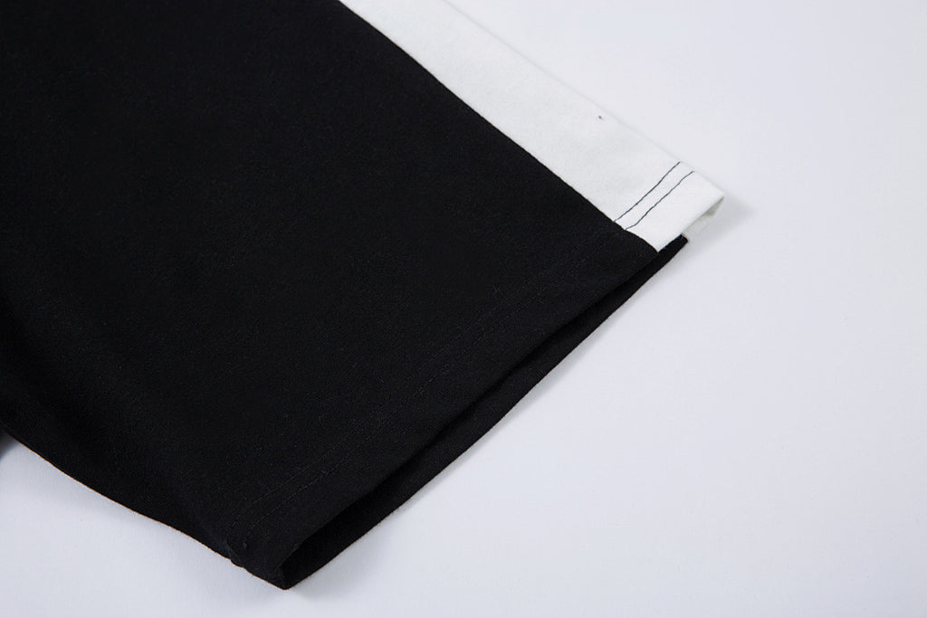 Washed short-sleeve T-shirt