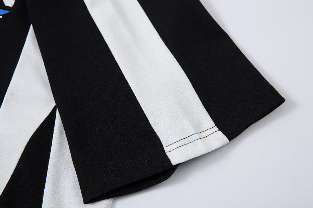 Washed short-sleeve T-shirt