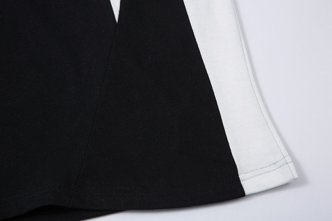 Washed short-sleeve T-shirt
