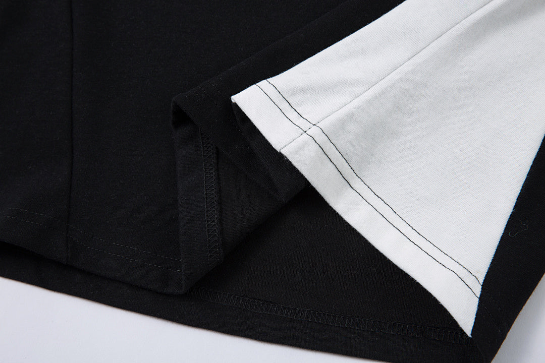 Washed short-sleeve T-shirt