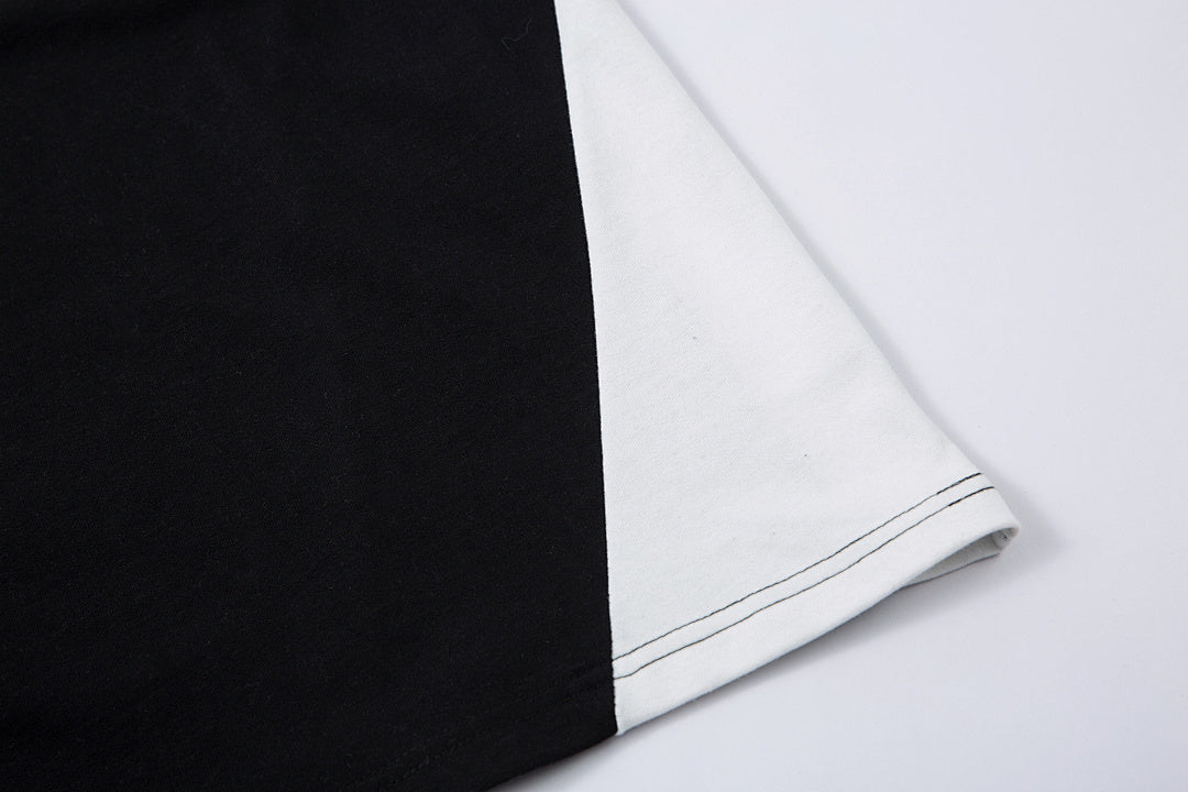 Washed short-sleeve T-shirt