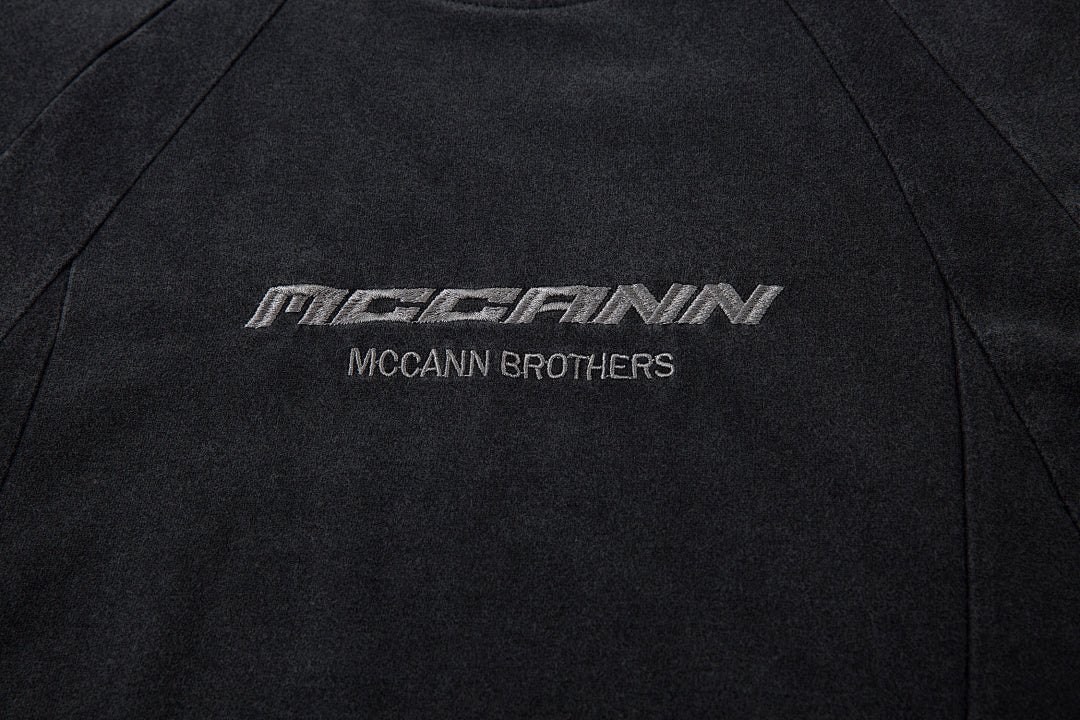 Washed short-sleeve T-shirt
