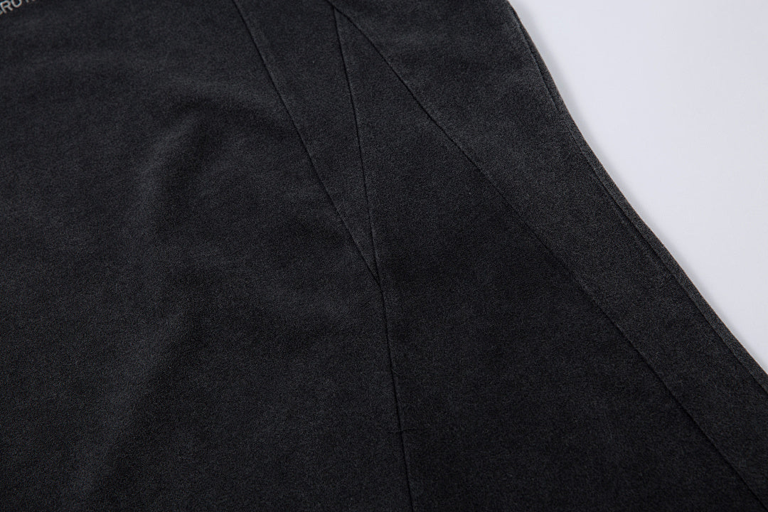 Washed short-sleeve T-shirt