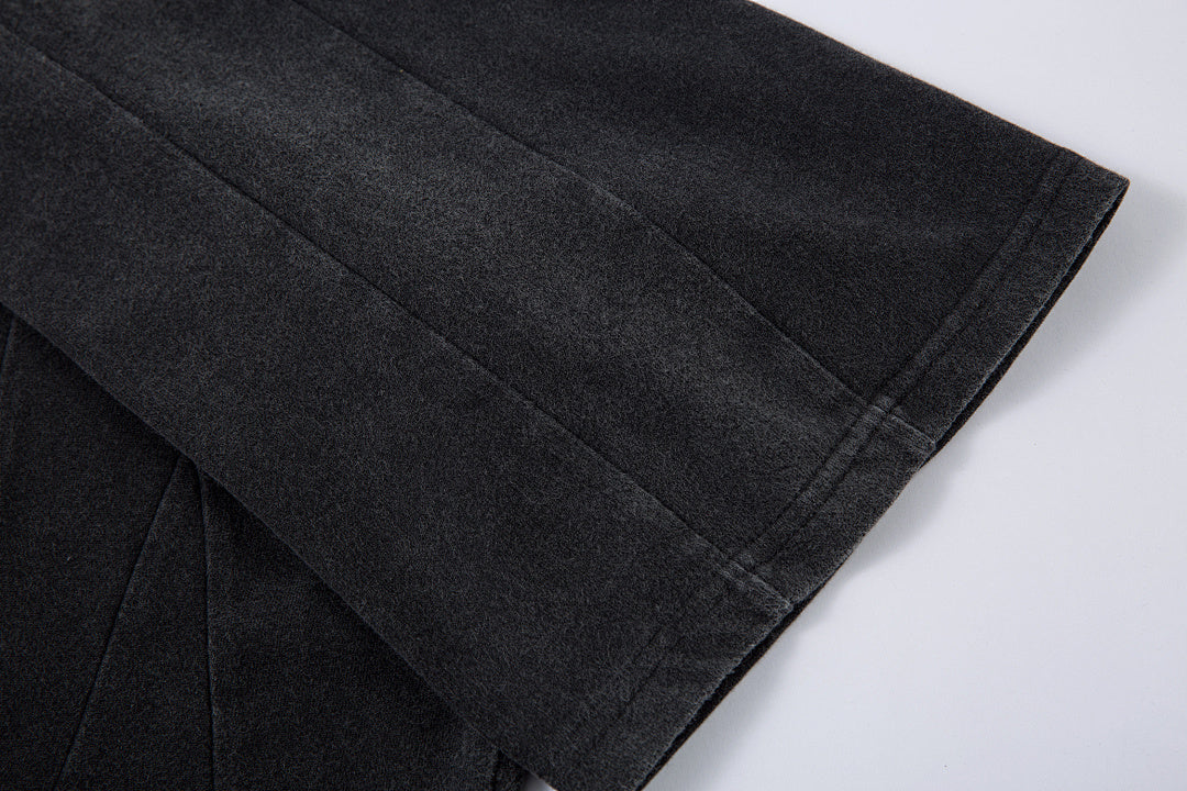 Washed short-sleeve T-shirt