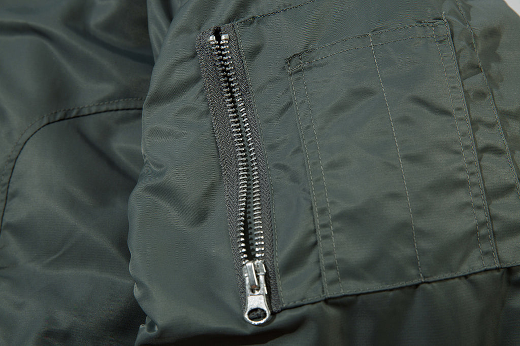Faux-layered cotton-padded jacket