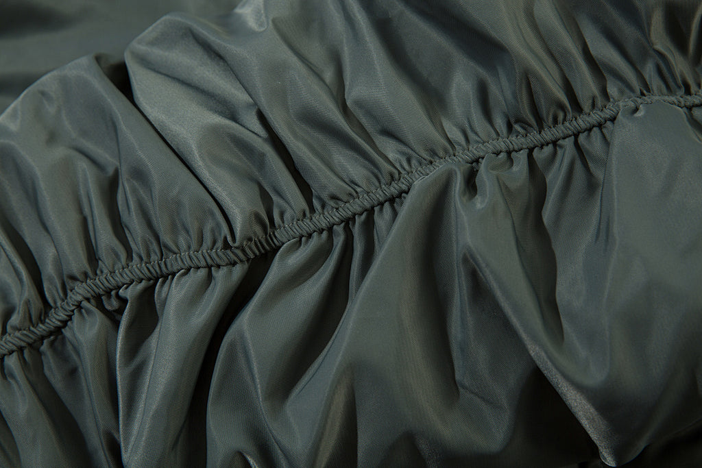 Faux-layered cotton-padded jacket