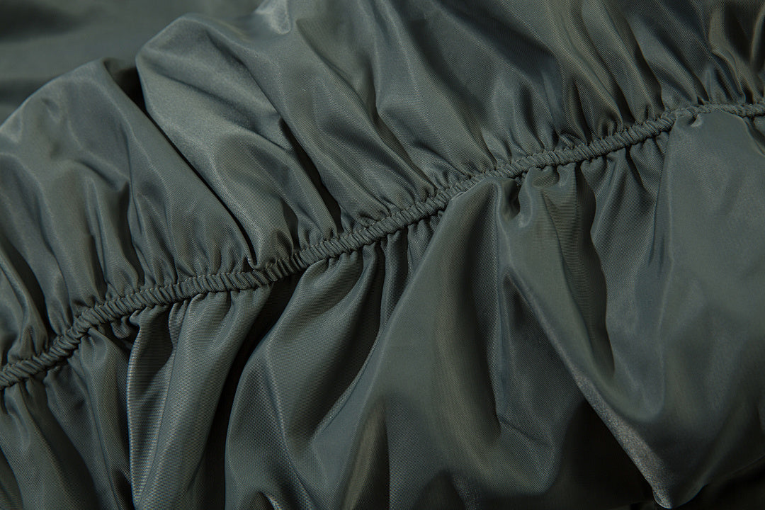 Faux-layered cotton-padded jacket
