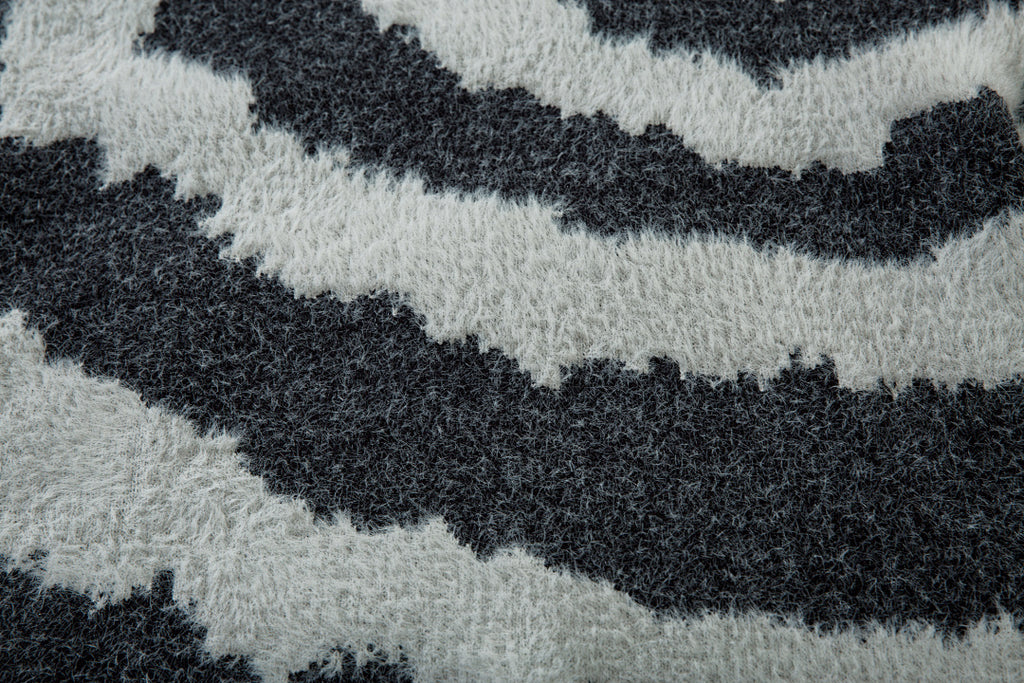 Knitted Sweater [Non-shedding] Khaki, Gray